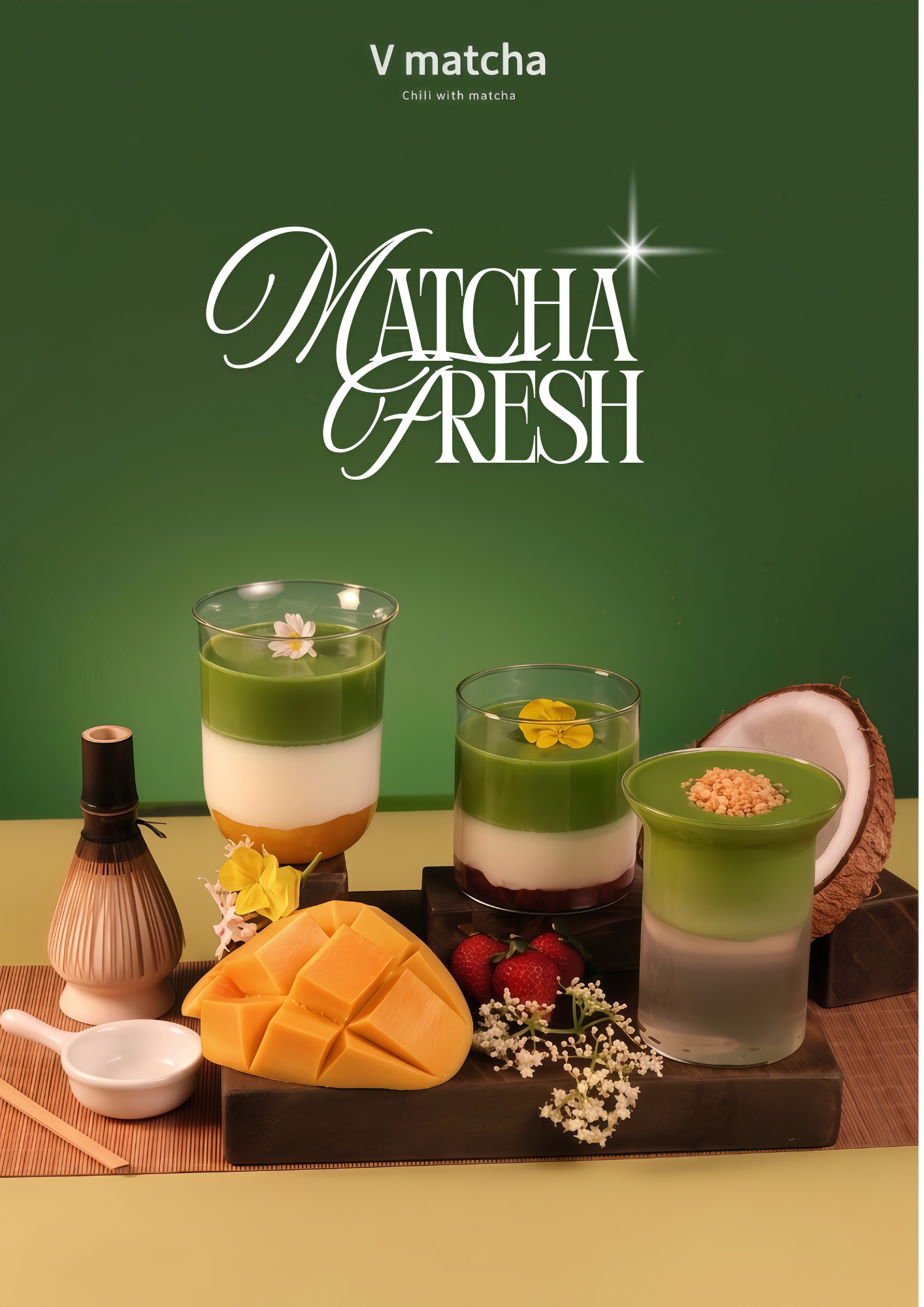 Matcha Fresh - matcha cùng trái cây tươi theo mùa